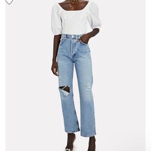 AGOLDE
Fitted 90s Straight-Leg Jeans size 25